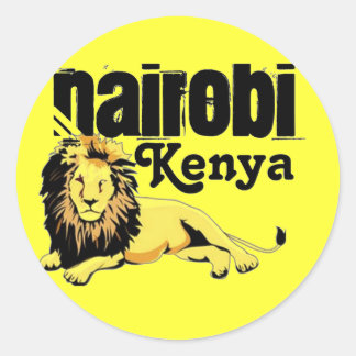 Africankoko Custom Nairobi, Kenia Ronde Sticker