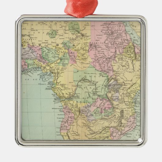 Afrika 12 metalen ornament (Voorkant)