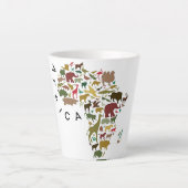 Afrika 12OZ Latte Mok (Voorkant)