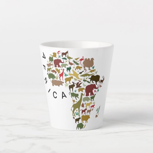Afrika 12OZ Latte Mok (Voorkant)