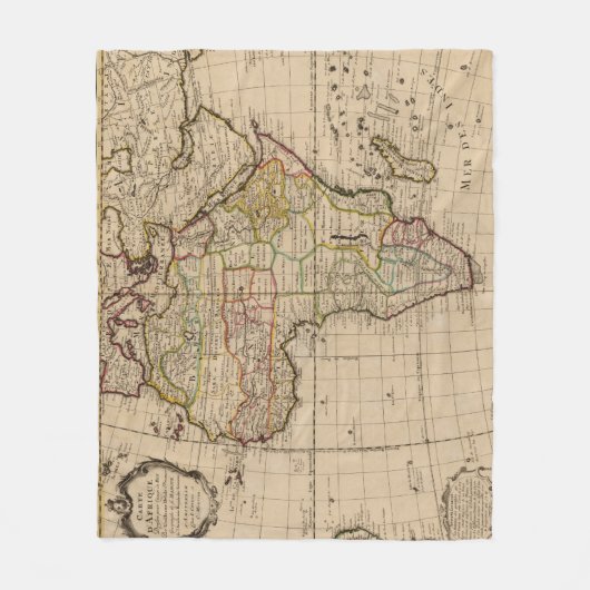 Afrika 19 fleece deken (Voorkant)