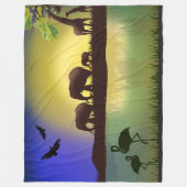 Afrika 1 fleece deken (Voorkant)