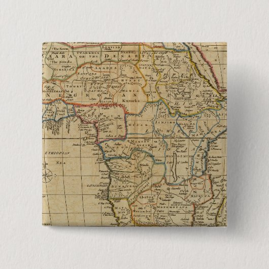 Afrika 29 vierkante button 5,1 cm (Voorkant)