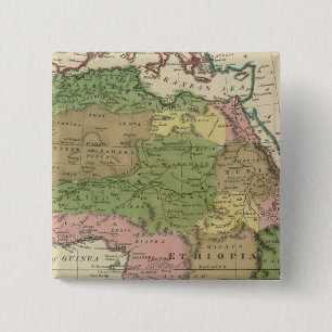 Afrika 2 vierkante button 5,1 cm