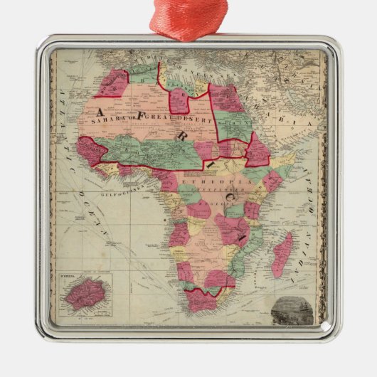 Afrika 30 metalen ornament (Voorkant)