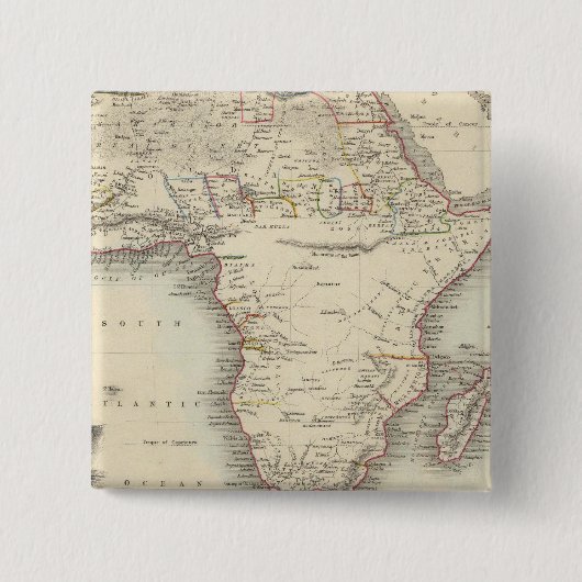 Afrika 33 vierkante button 5,1 cm (Voorkant)