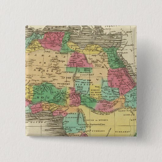 Afrika 38 vierkante button 5,1 cm (Voorkant)