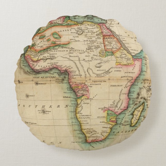 Afrika 43 rond kussen (Voorkant)