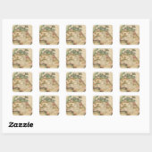 Afrika 43 vierkante sticker (Vel)