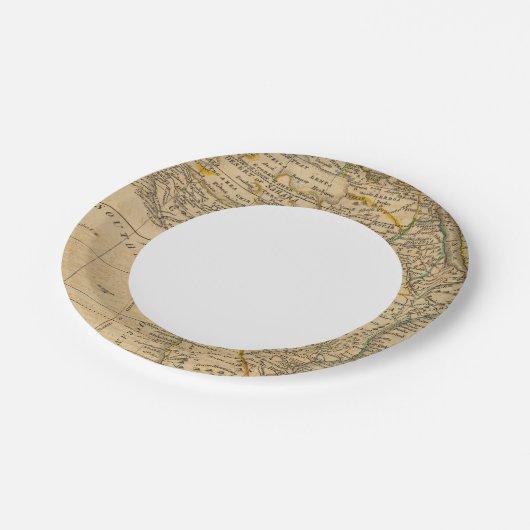 Afrika 45 papieren bordje (Gekanteld)