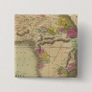 Afrika 48 vierkante button 5,1 cm