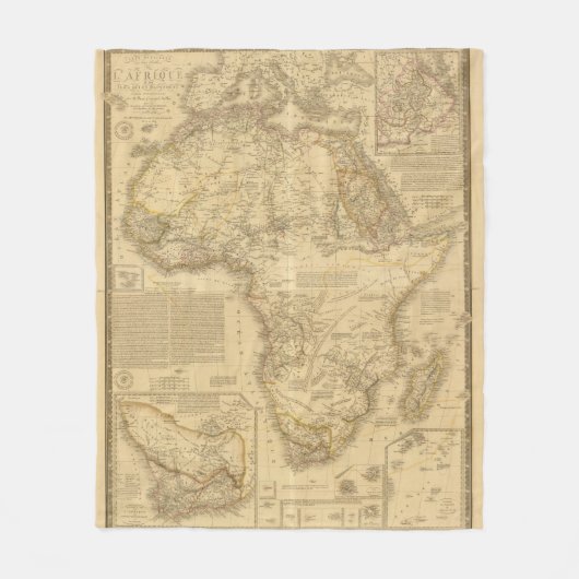 Afrika 5 fleece deken (Voorkant)