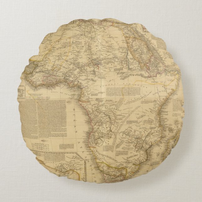 Afrika 5 rond kussen (Voorkant)