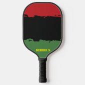 Afrika, Afrikaanse kleuren, aangepaste naam gepers Pickleball Paddle (Voorkant)
