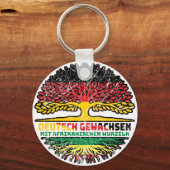 Afrika Afrikanisch Deutsch Deutschland Baum Wurzel Sleutelhanger (Achterkant)