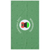 Afrika Amerika Vlag Kerst Engel Gepersonaliseerd Tafelkleed (Voorkant)