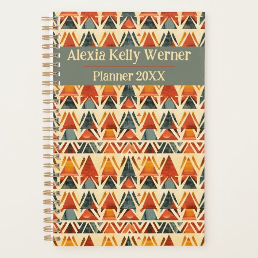 Afrika Amhara Ethiopië Boho Folklore Fiesta Planner (Voorkant)