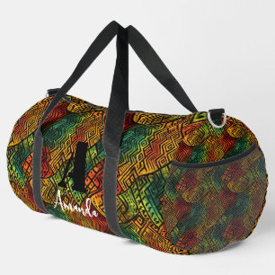 Afrika Amhara Ethiopië Geometrisch Etnisch Patroon Plunjezak
