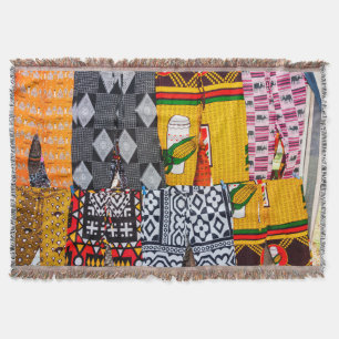 Afrika, Angola, Benguela. Felgekleurde Broek Deken