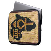 Afrika Ankh Artisan Haakprint Elektronica Tas (Voorkant Links)