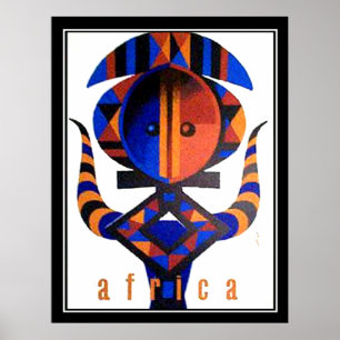 Afrika Art deco vintage Poster 2