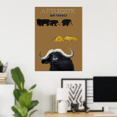 Afrika Art deco vintage poster 3 (Thuiskantoor)