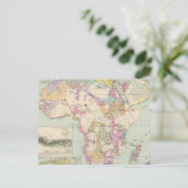 Afrika - Atlas Map of Africa Briefkaart (Staand voorkant)