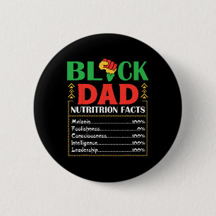 Afrika Black Dad Voedingsfeiten Melanine Bewust Ronde Button 5,7 Cm