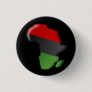 AFRIKA BLACK RED GREEN PAN-AFRICANISME RONDE BUTTON 3,2 CM