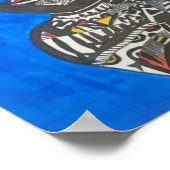 afrika blue poster (Hoek)