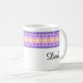 Afrika Border Gold Paarse Gepersonaliseerde Mok (Voorkant rechts)