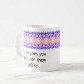 Afrika Border Gold Paarse Gepersonaliseerde Mok (Voorkant links)