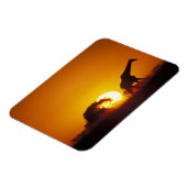 Afrika, Botswana, Chobe National Park, Giraffe 2 Magneet (Linkerzijde)