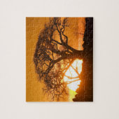 Afrika, Botswana, zonnesilhouettes Baobab Legpuzzel (Verticaal)