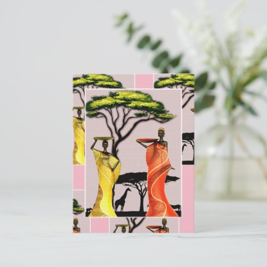 Afrika Briefkaart (Staand voorkant)