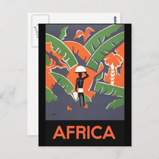 Afrika Briefkaart (Voorkant / Achterkant)