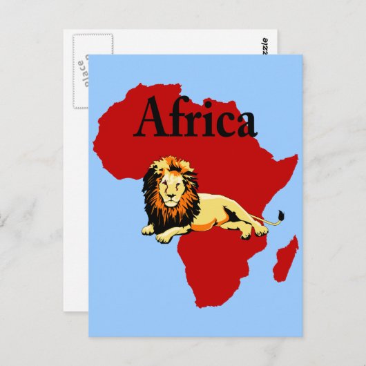 Afrika Briefkaart (Voorkant / Achterkant)