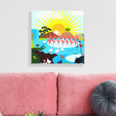 Afrika Canvas Afdruk (Insitu (Woonkamer))