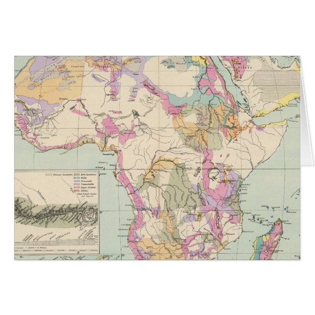 Afrika - Carte Atlas de l'Afrique (Devant horizontal)