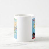 Afrika Cartoon Map Koffiemok (Center)