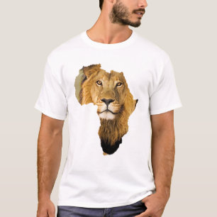 Afrika Continent Afrikaanse Leeuw Dier T-shirt