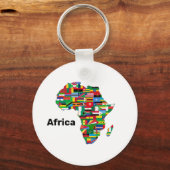 Afrika - Continent Sleutelhanger (Voorkant)