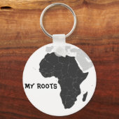 Afrika-continent Sleutelhanger (Voorkant)