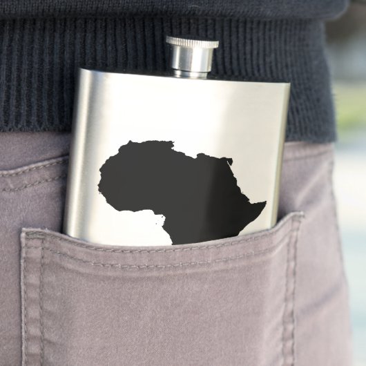 Afrika-continentale omtrek flacon (Voorbeeld)