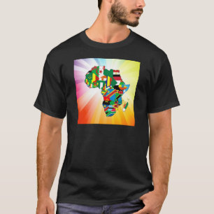 Afrika - Continentale vlaggenkaart 2 T-shirt