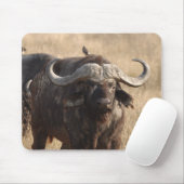 Afrika - De os met een grote hoorn Muismat (Met muis)