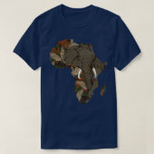 Afrika Dierenvriend Savanna Safari T-shirt (Design voorkant)