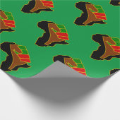 Afrika Eerste Kerstfeestdag Homeland Cadeaupapier (Hoek)