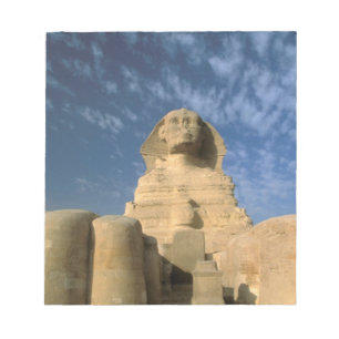 Afrika, Egypte, Caïro, Giza Plateau. Sfinx Notitieblok