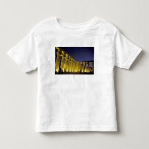 Afrika, Egypte, Luxor. Zonhof van Amenhotep Kinder Shirts